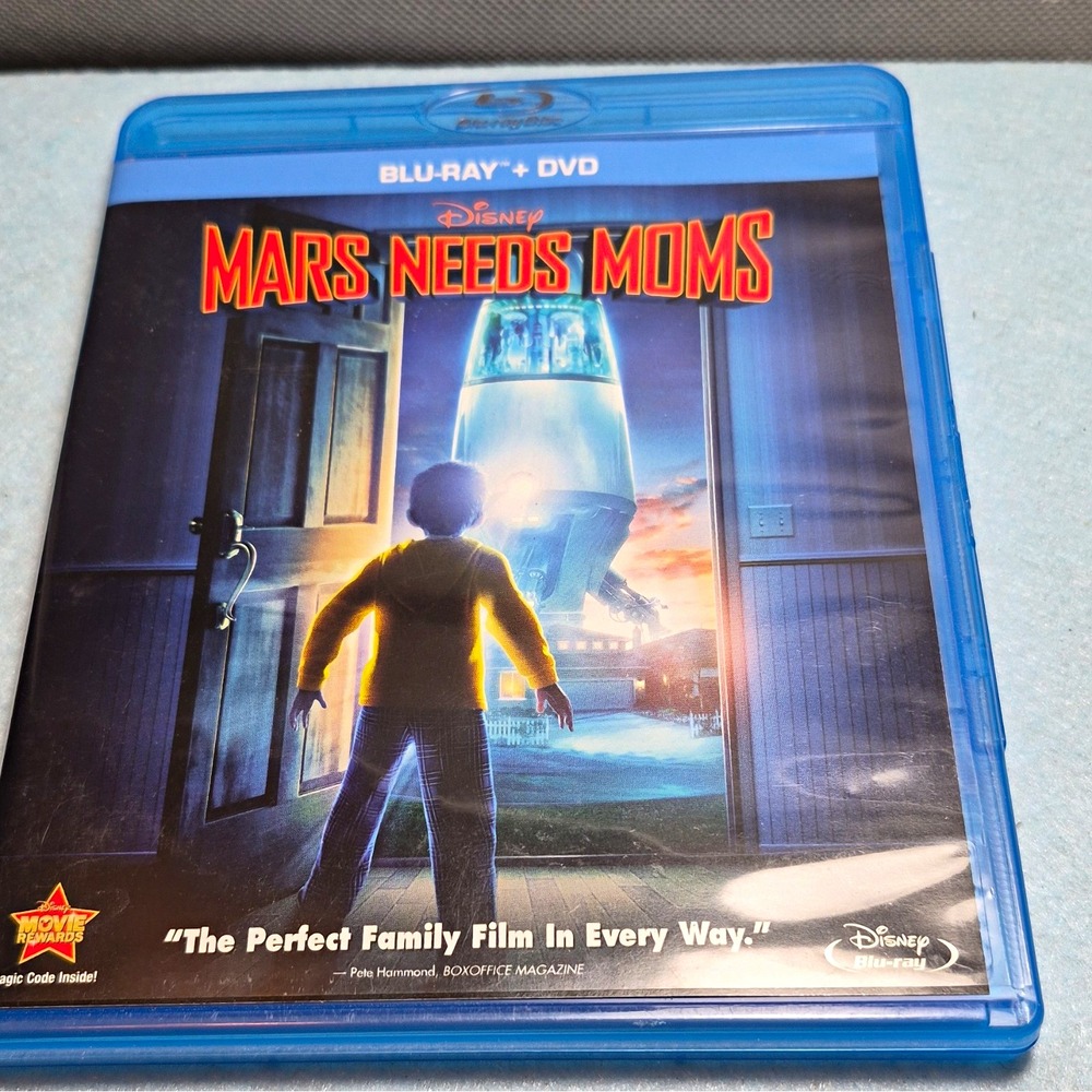 Disney Mars Needs Moms (Blu-ray+DVD, 2011) 2-Disc PG Deleted Scenes